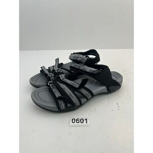 TEVA TIRRA WOMEN SPORT SANDALS PALMS Womens 37 Black White